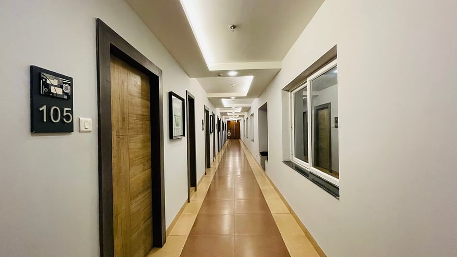Rooms lobby at our Puri Hotel