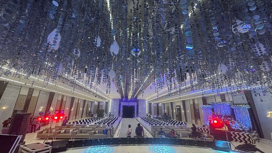 Spacious Banquet Hall with Elegant Lighting  - VRR Astoria Hotel and Conventional Centre