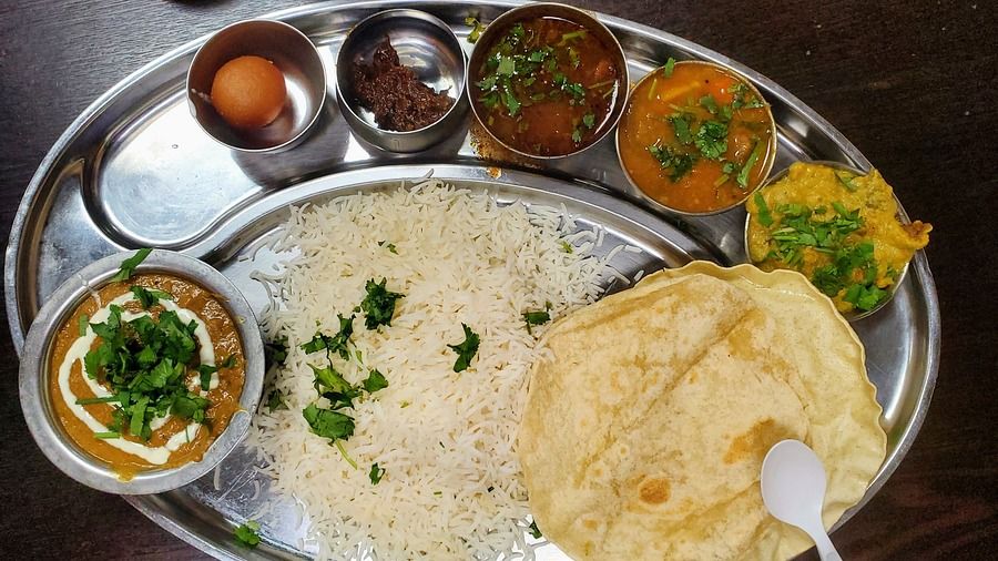 Indian food thali