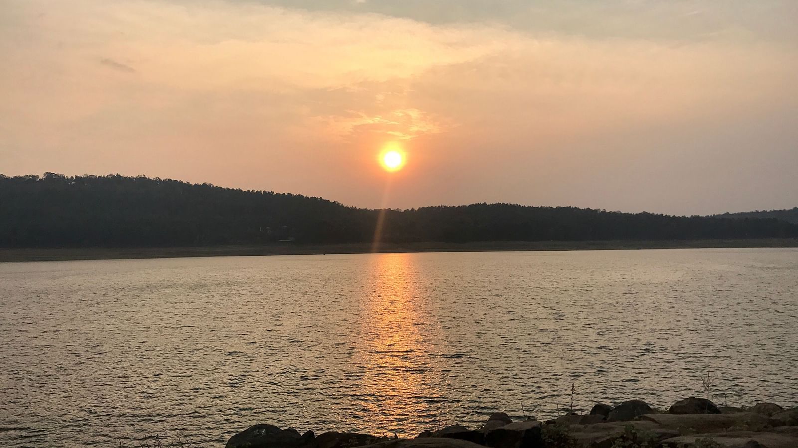 Sunset view from resort