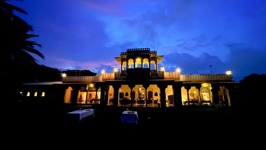 Facade image of Dev Shree, Deogarh at night