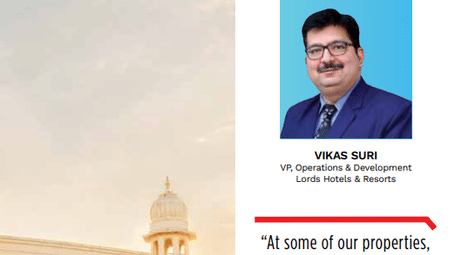 A magazine spread featuring an article with a quote and a picture of Vinod Singh.