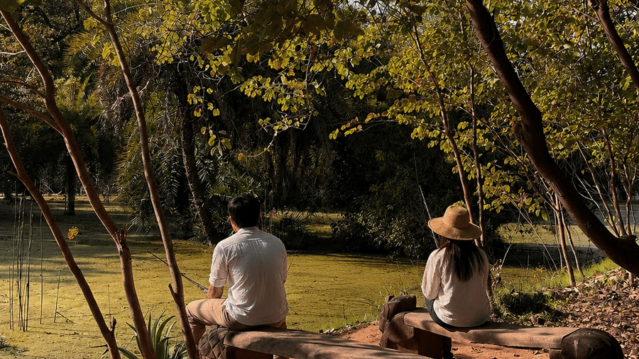 Fishing at the stream -Surya Bagh-Experiences