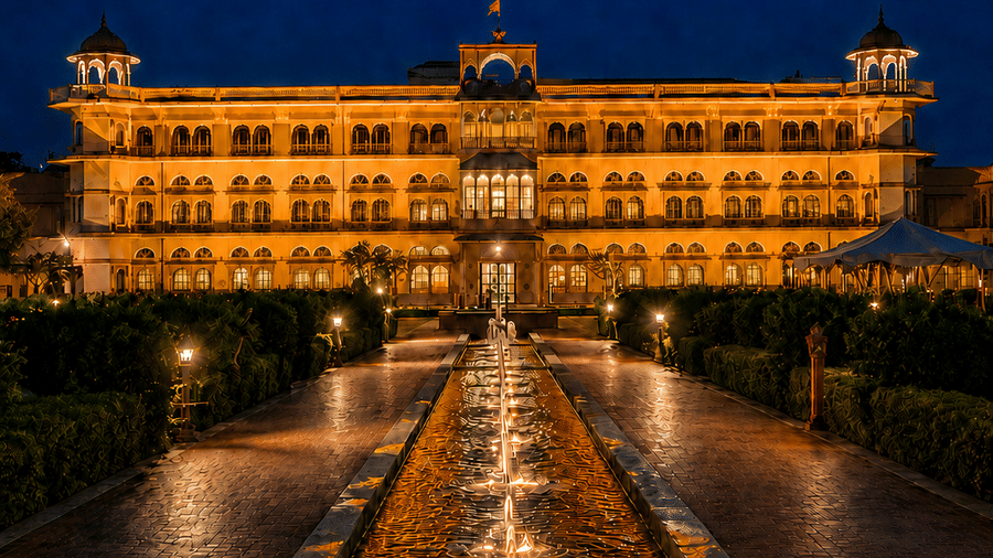 Evening Facade-Umaid Palace Dausa