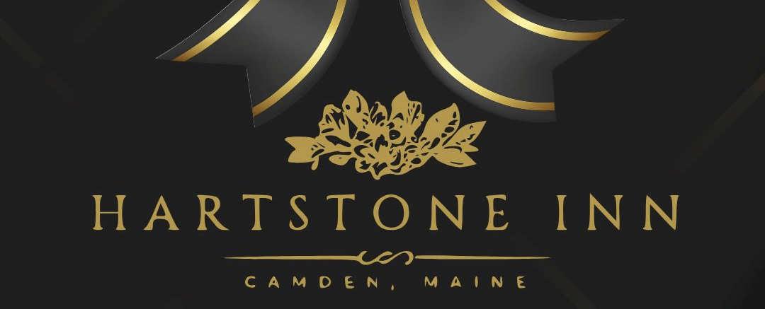 Black and gold Black Friday sale ad for HARTSTONE INN. Text reads BLACK FRIDAY SUPER SALE with a modern, luxurious design.