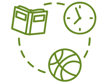 An icon of indoor and outdoor activities