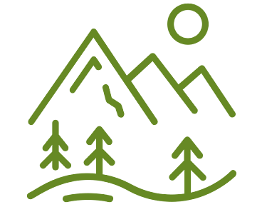An icon of hill view 