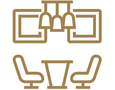An icon of a lounge