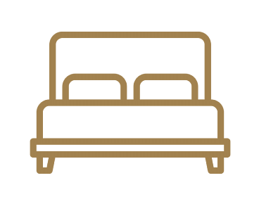 An icon of a double bed
