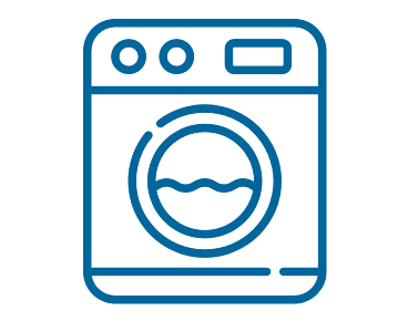 An icon of laundry machine