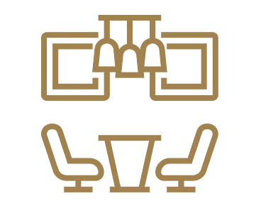 An icon of a lounge