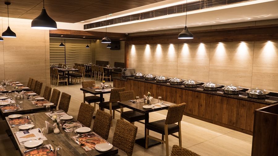 interiors of a restaurant at Cholaa Dynasty, Kumbakonam