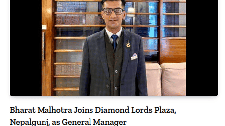 An article titled 'Travel and You Magazine' with a picture of a man and an article about a hotel.