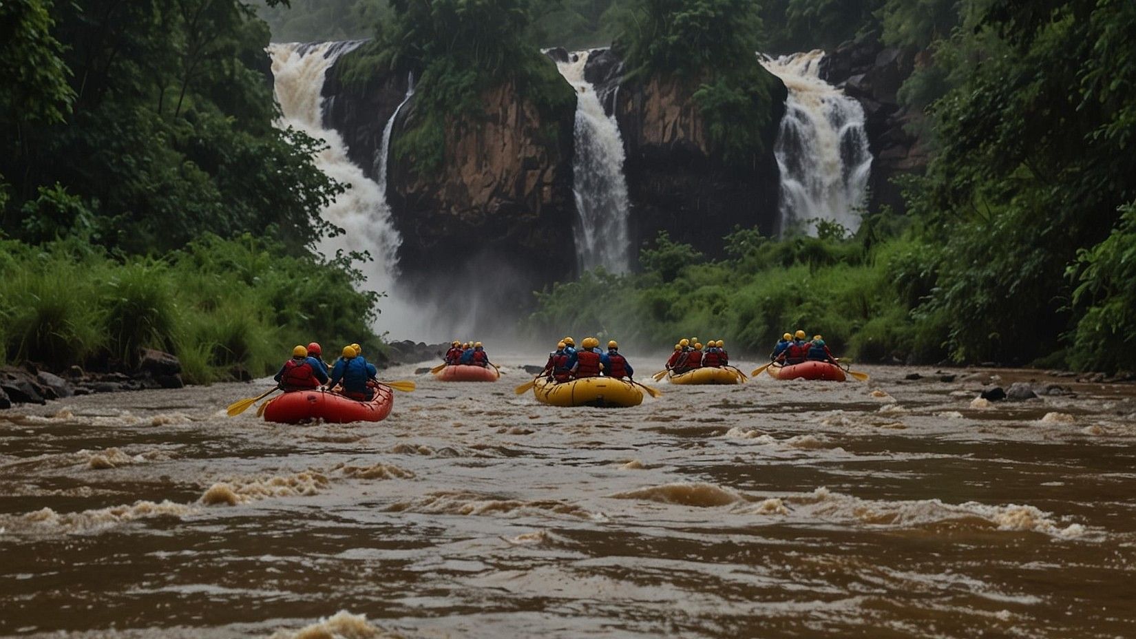 Kundalika River rafting in monsoon