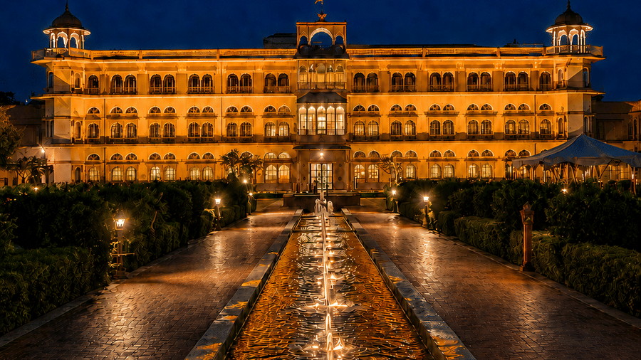 Evening Facade-Umaid Palace Dausa