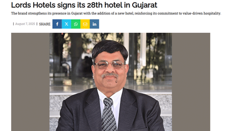Screenshot of media promotion for Lords Hotels & Resorts.