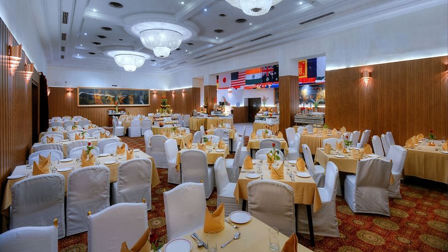 Clarks Varanasi - the sitting area at Central Hall in Varanasi