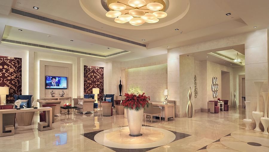 Reception Lobby Radisson Hyderabad Hitech City Hyderabad 2