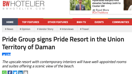 Pride daman BW Hotelier 9-8-21