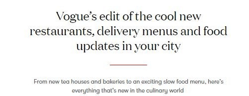 newsletter Vogue - 23rd june 2 1