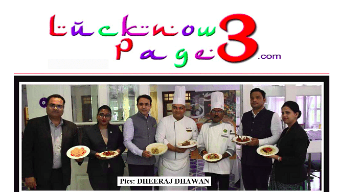 Celebrating authentic Awadhi cuisine at Saraca Hotel, featured in Lucknow Page 3 alongside renowned chefs and esteemed guests