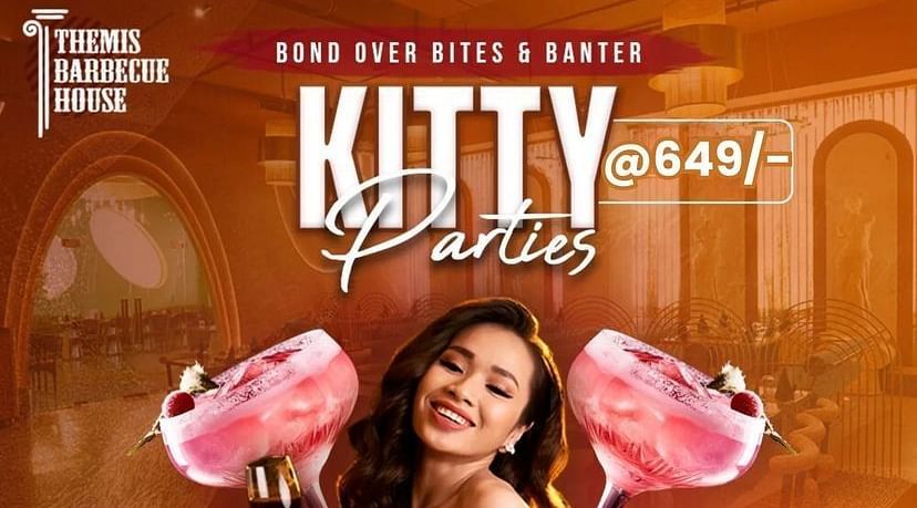 A creative image of Kitty Party at Themis Barbecue House, Ambala