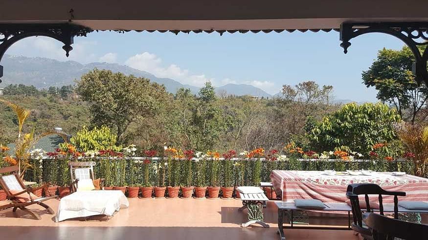 Exterior of Shaheen Bagh Resort Dehradun with beautiful views.