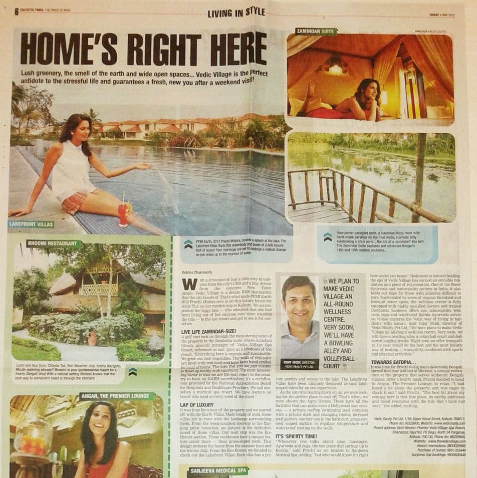 A newspaper page titled Home’s Right Here showcasing articles and photos about home living, gardens, and lifestyle tips.