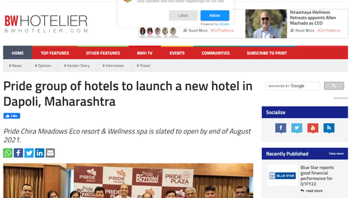 Pride-group-of-hotels-to-launch-a-new-hotel-in-Dapoli-Maharashtra-BW-Hotelier
