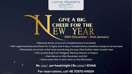 New Year Package Lotus Goa