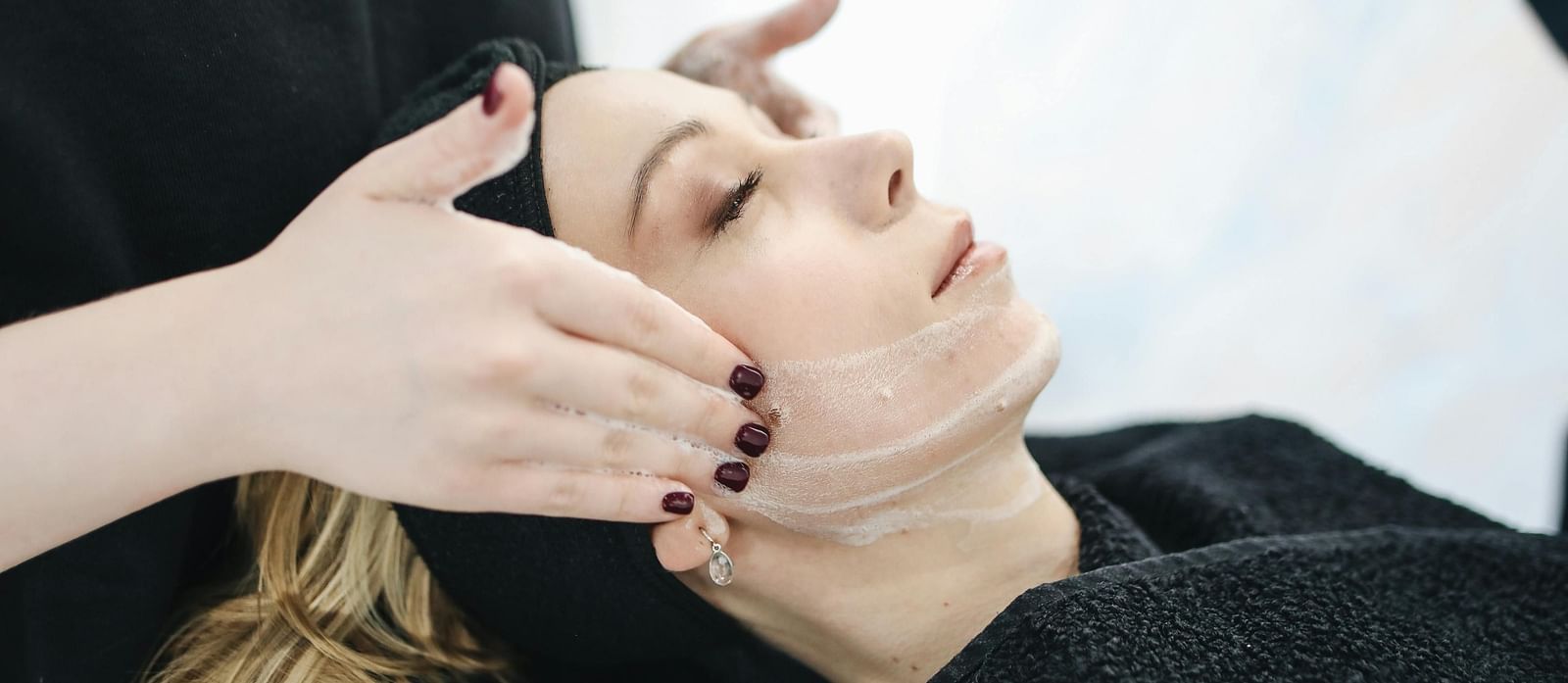 Woman Having Facial Care