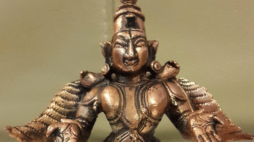Idol of Lord vishnu made of brass