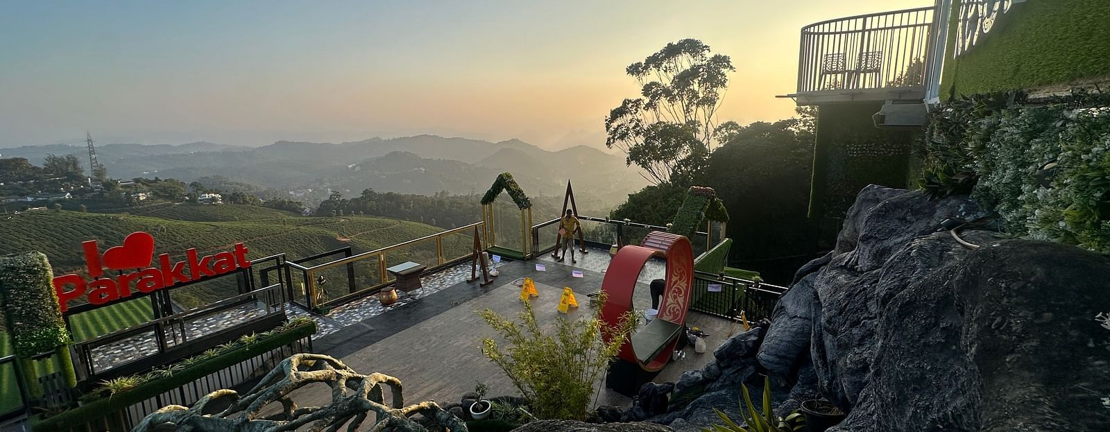 Side view of one of the sides of the Facade of Parakkat Nature Hotel and Resorts, Munnar 6
