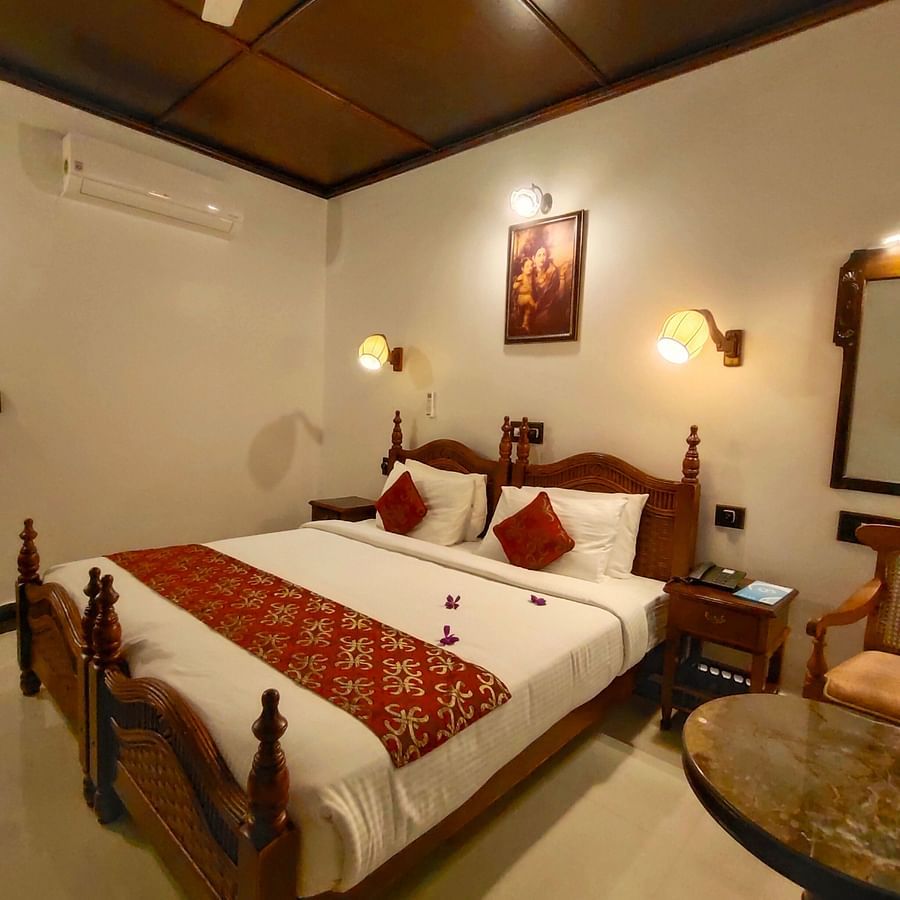 Heritage Home room with a double bed