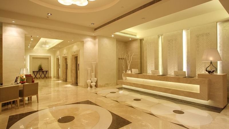 Reception Lobby Radisson Hyderabad Hitech City Hyderabad