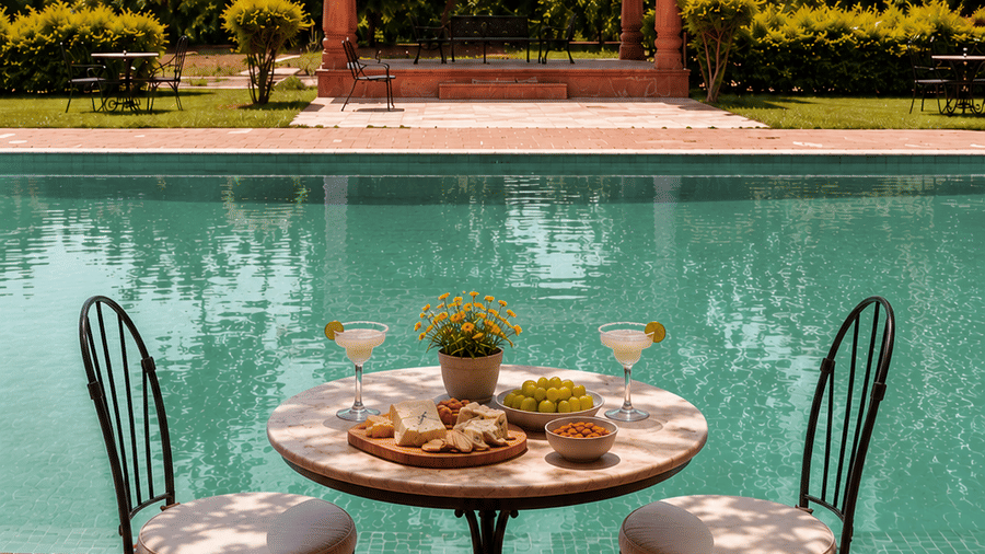 Pool High Tea at Umaid Palace Dausa
