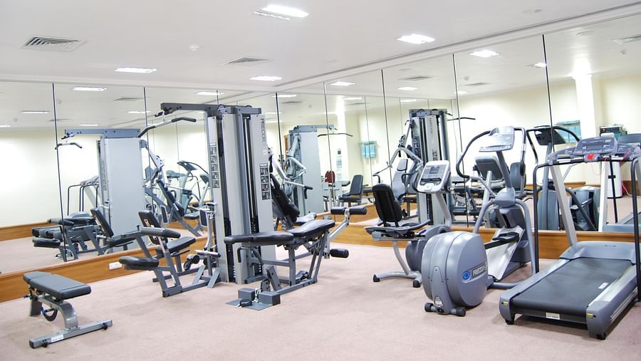 equipment at Gym at Raj Park Hotel Alwarpet Chennai