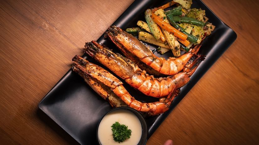 prawns dish served at Aralea Beach Resort By Stone Wood Premier