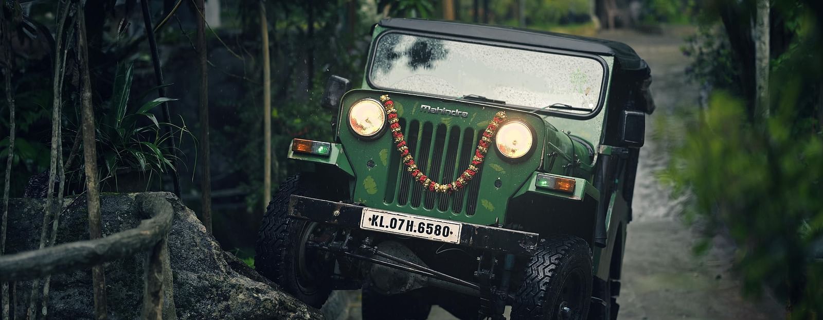 jeep on a rocky road