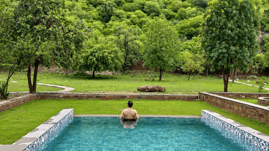 Pool-Surya Baghg-Serene forest pool retreat