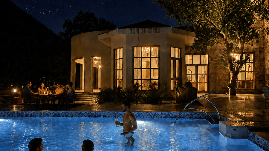 Poolside - Starry Night-Surya Bagh-Experiences