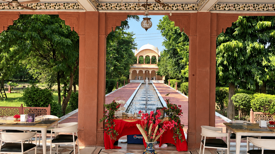 Baradari High Tea and Fountains Reflections-Umaid Palace Dausa-Lakeside Heritage Resort-10