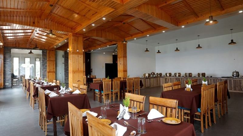 seating area at Oregano restaurant in Nainital 2