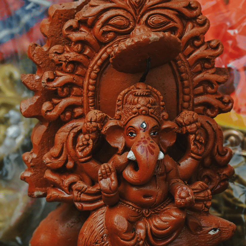 Intricately carved Bankura terracotta artwork reflecting Bengal’s rustic craftsmanship.