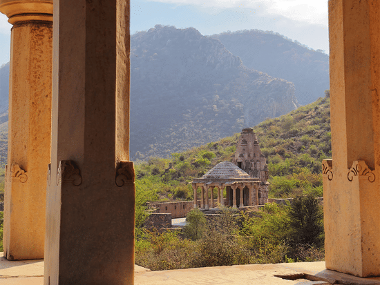 Yoga Outdoor at temples -Surya Bagh Ajabagrh-Experience