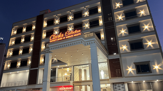 Facade image of the hotel at Clarks Collection, Somnath