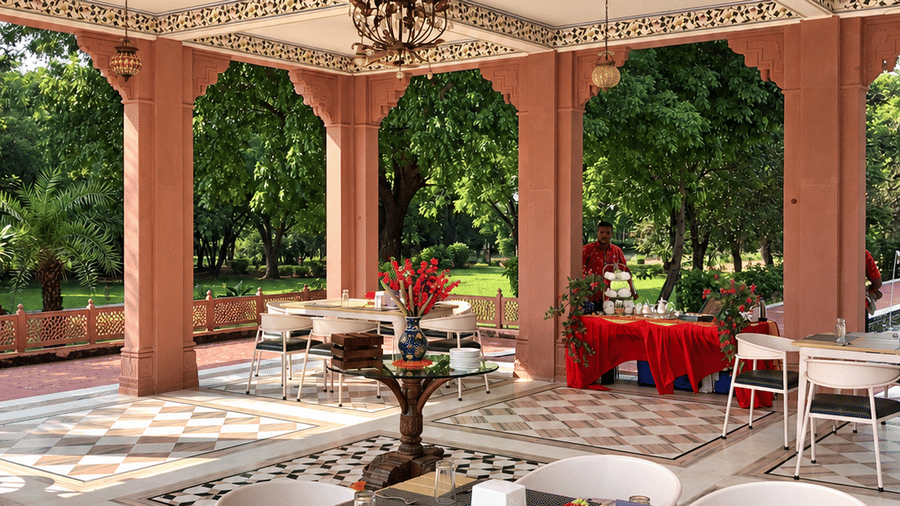 Baradari High Tea and Fountains Reflections-Umaid Palace Dausa-Lakeside Heritage Resort-8