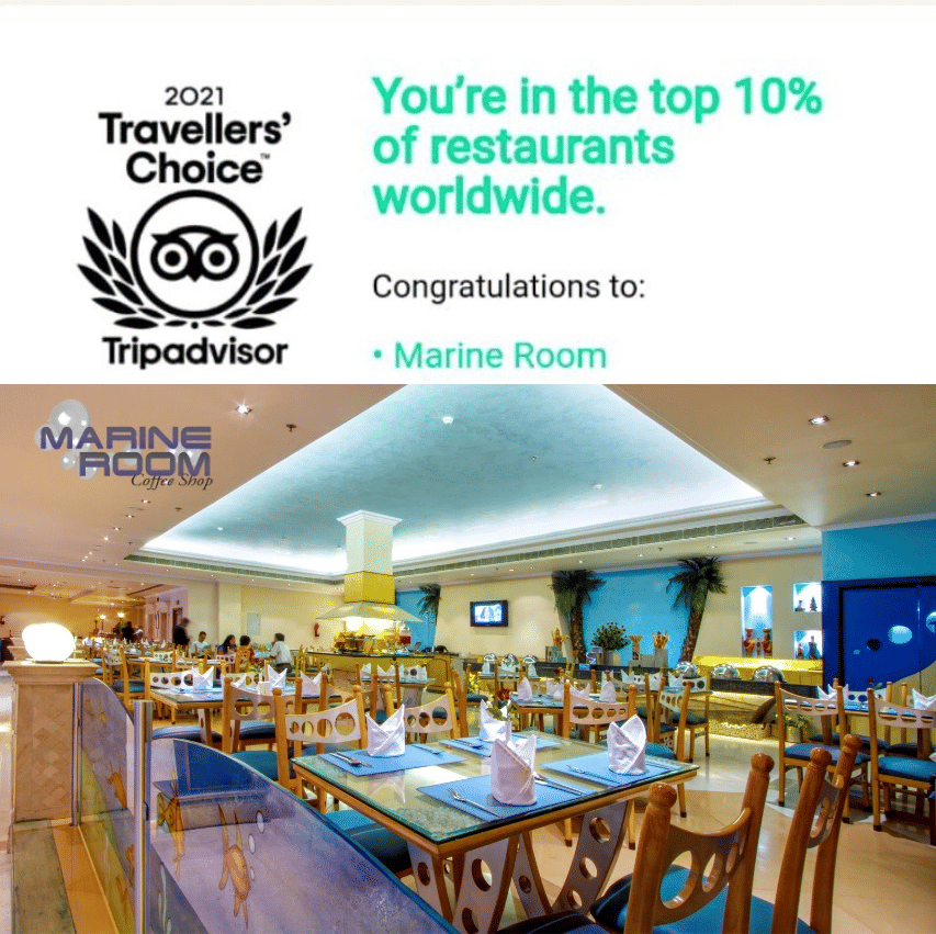 Traveler choice award Marine Room 1