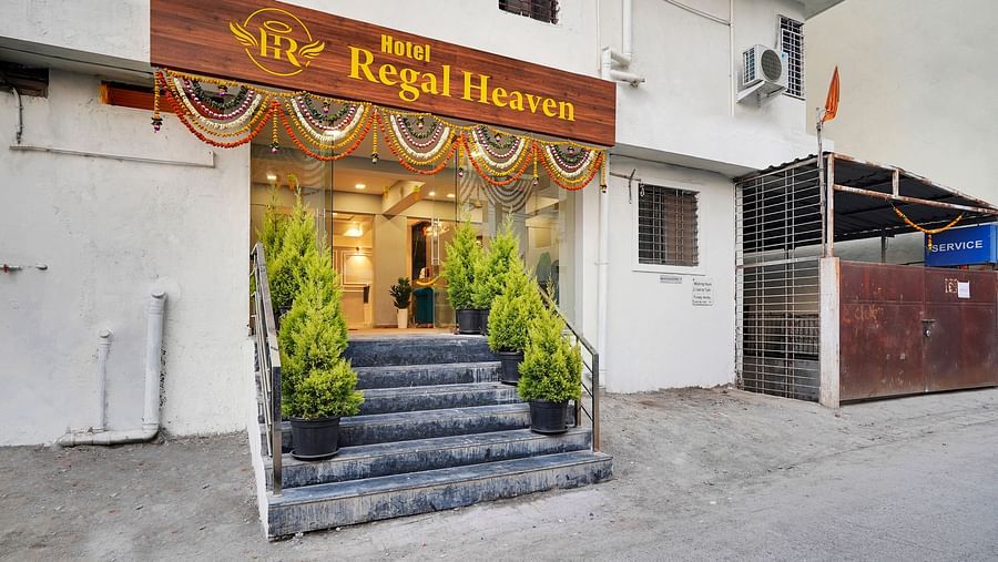 Entrance area of Hotel Regal Heaven, Pune.