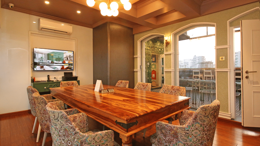 Elegant looking meeting room 2 | Theory9 - Premium Service Apartments, Bandra